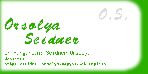 orsolya seidner business card